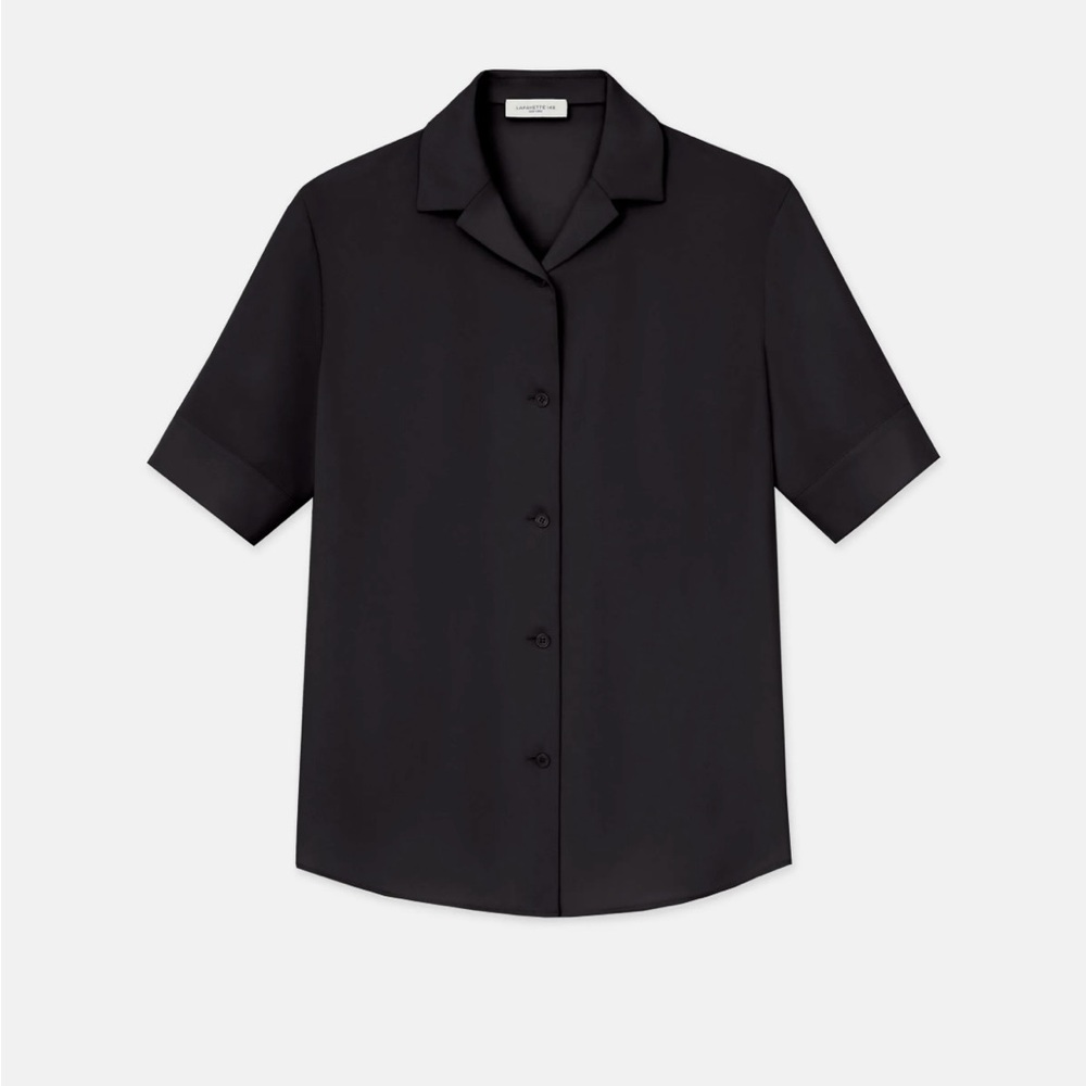 🌟🌟NWT🌟🌟Lafayette 148 Black Cotton Blouse Size XXL